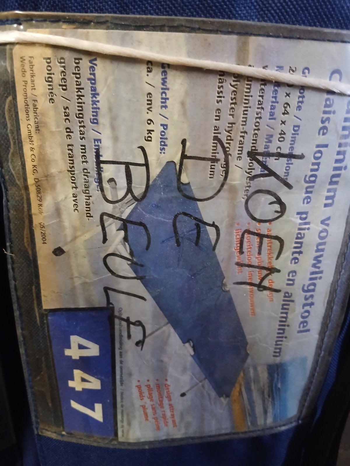 2 aluminum vouwligzeteltjes., Ophalen of Verzenden