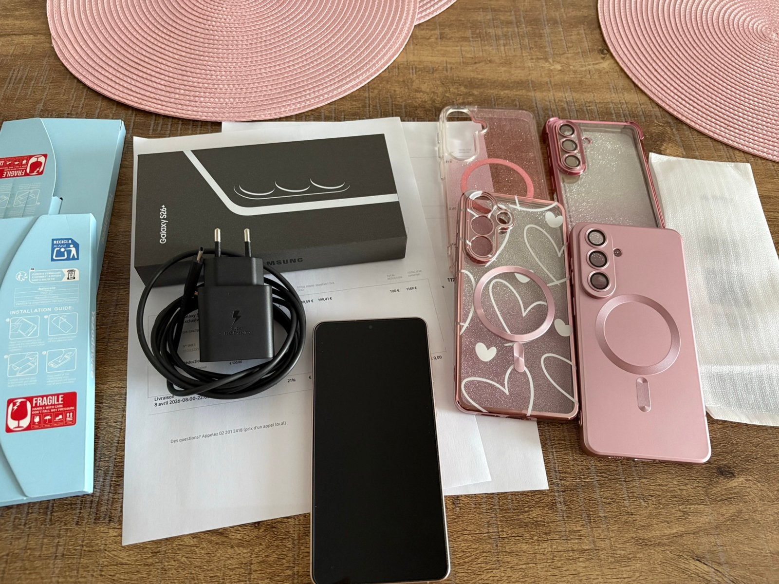 Samsung galaxy s26 plus or/rose, Enlèvement, Comme neuf, Rose