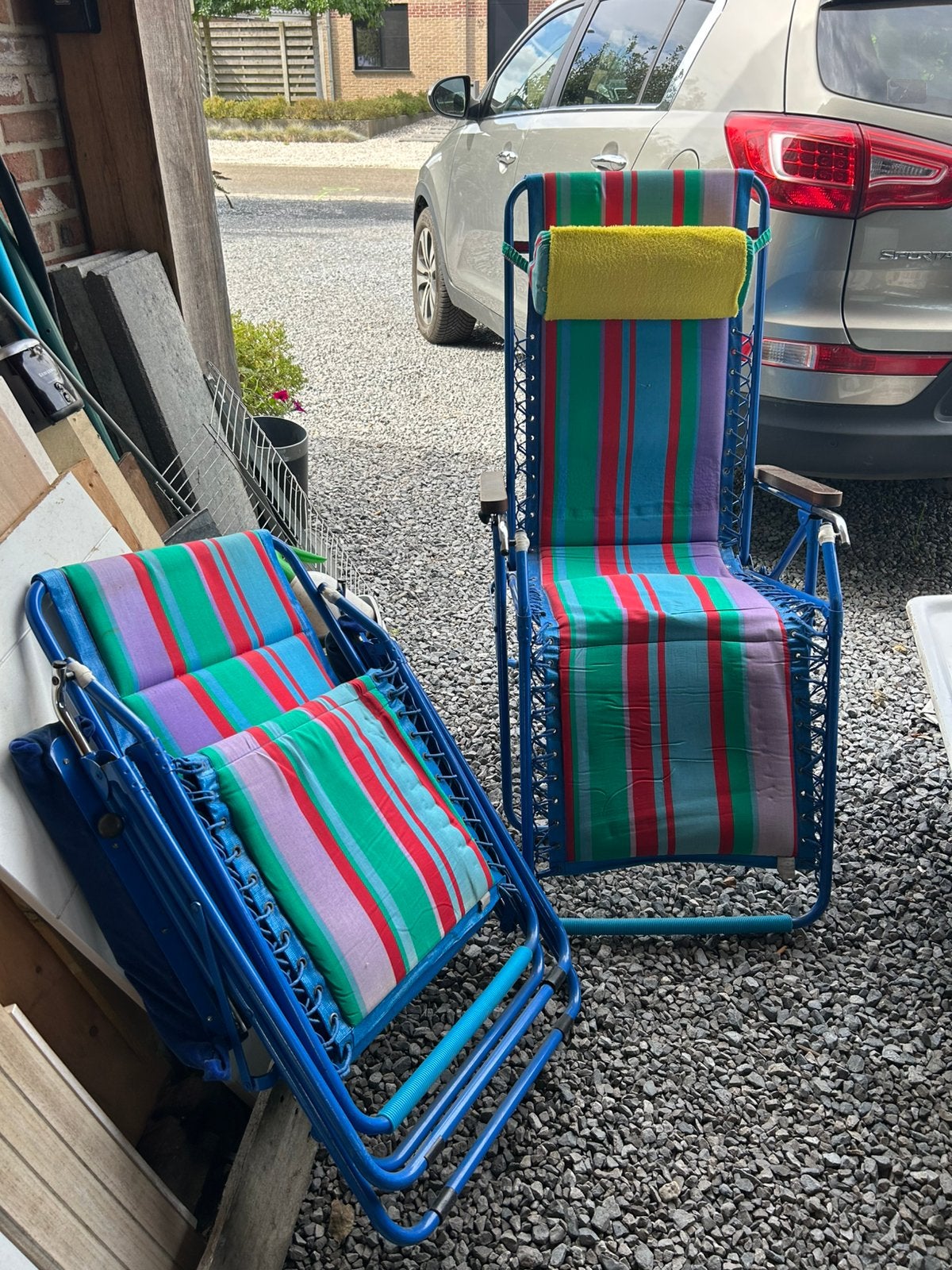 Ligstoelen, Tuin en Terras, Ophalen, Zo goed als nieuw