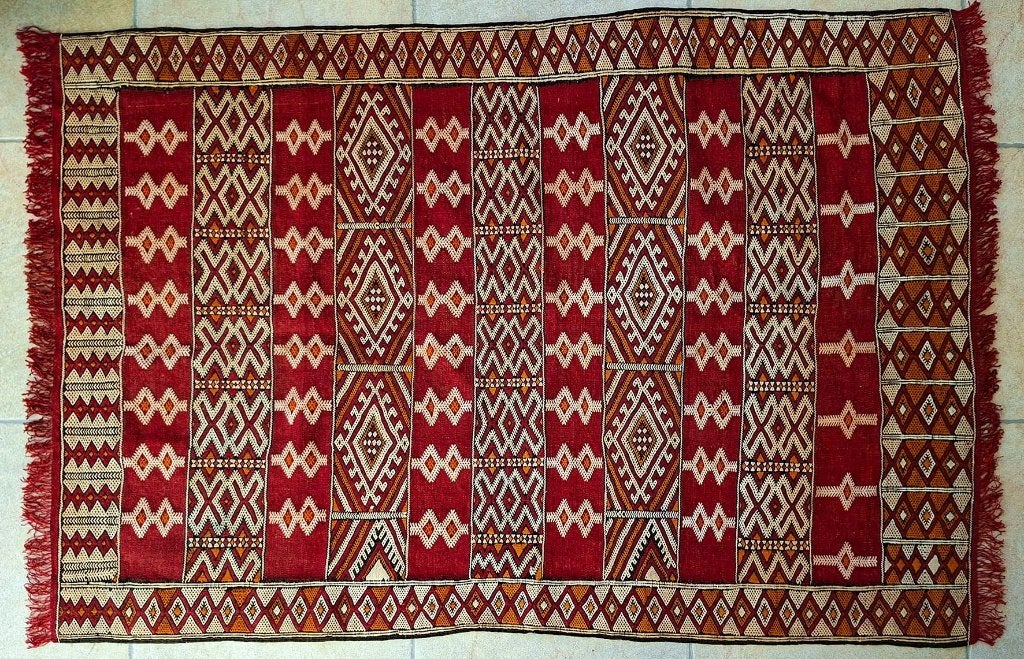 Tapis berbère Zemmour Kelim, Antiquités & Art, Art | Art non-occidental, Afrique, Autres types, Fait main, Enlèvement