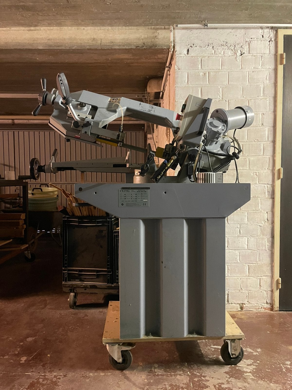 HBM CY275G metaallintzaag 2019, Doe-het-zelf en Bouw, Gereedschap | Zaagmachines, Ophalen, Gebruikt, Lintzaag
