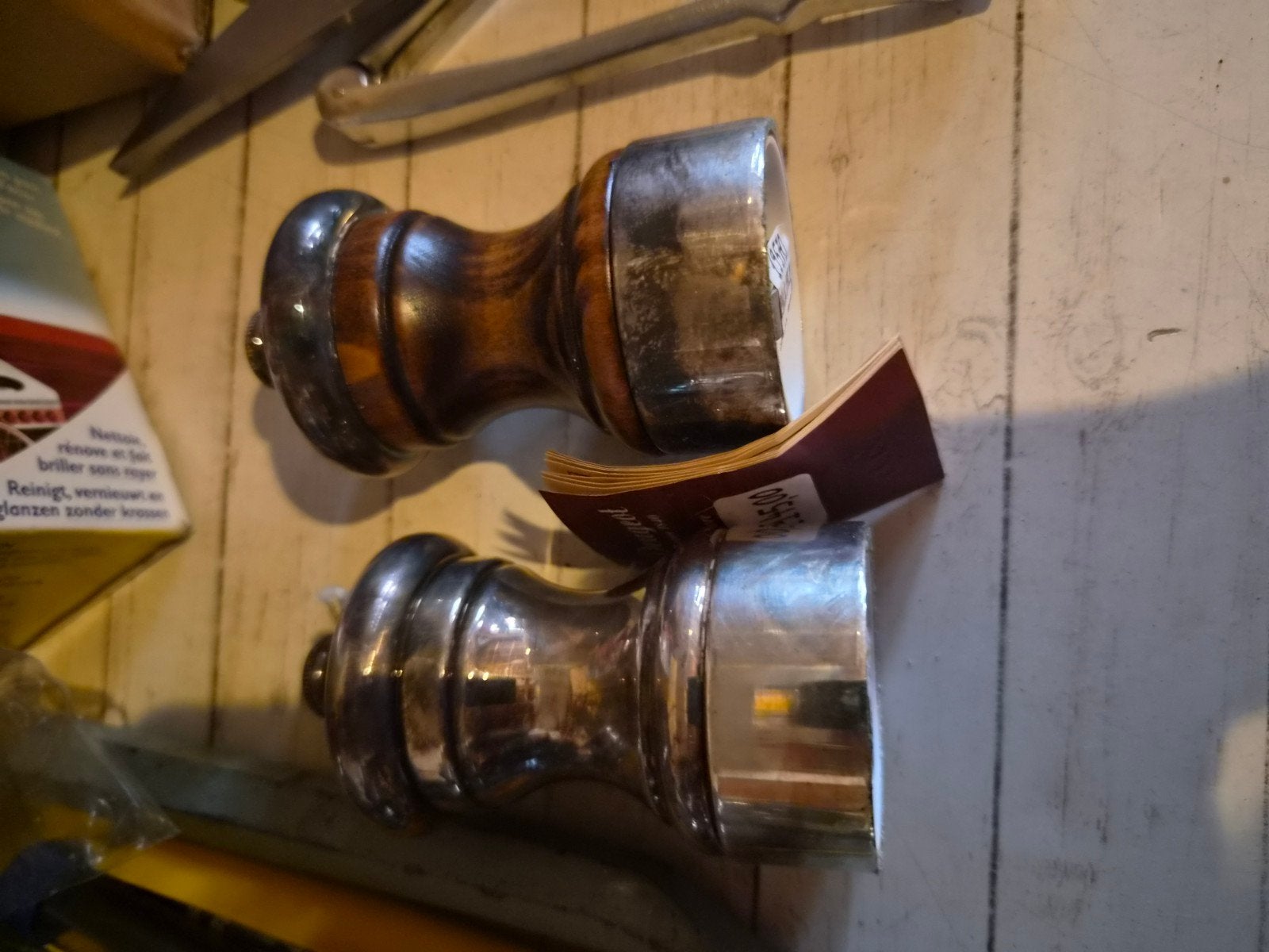 Salière et poivrière étain marque Peugeot, Huis en Inrichting, Keuken | Keukenbenodigdheden, Ophalen