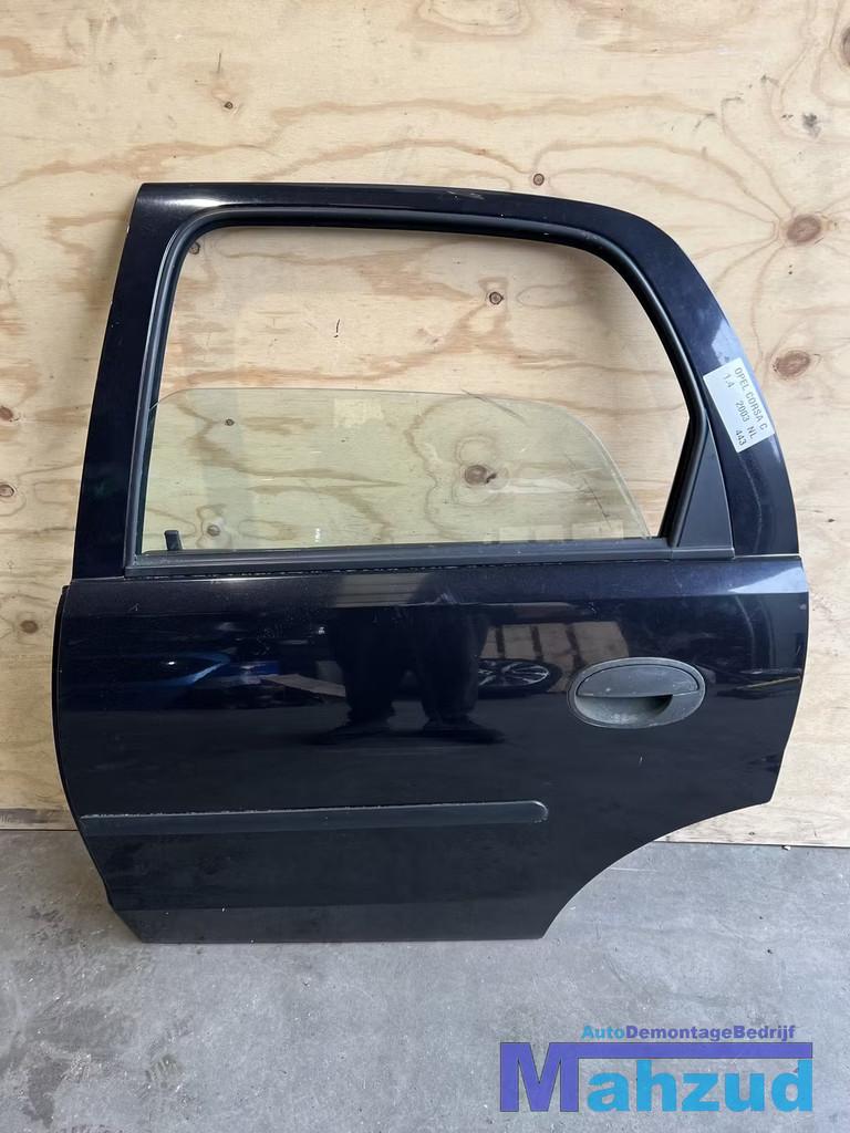 OPEL CORSA C zwart Links achter deur portier deur 2000-2005, Auto-onderdelen, Carrosserie, Deur, Opel, Achter, Links, Gebruikt
