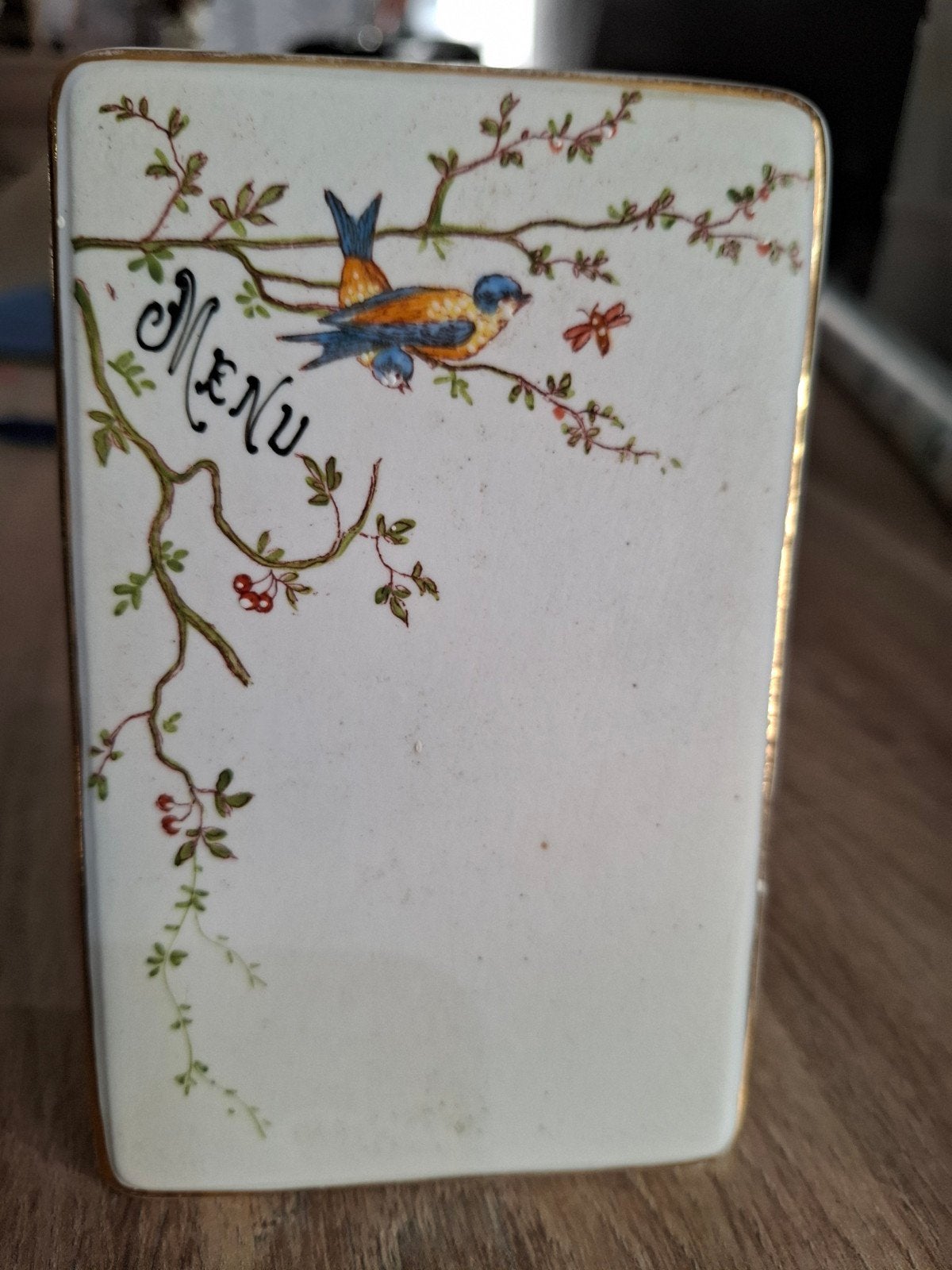 porcelaine menu, Antiek en Kunst, Ophalen of Verzenden