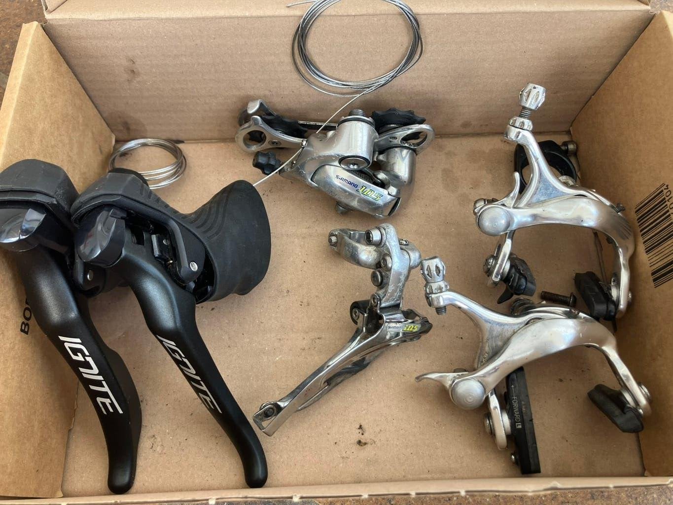 Mix groepset Shimano 105/Sensah Ignite 2x9, Ophalen of Verzenden, Gebruikt, Racefiets, Overige typen