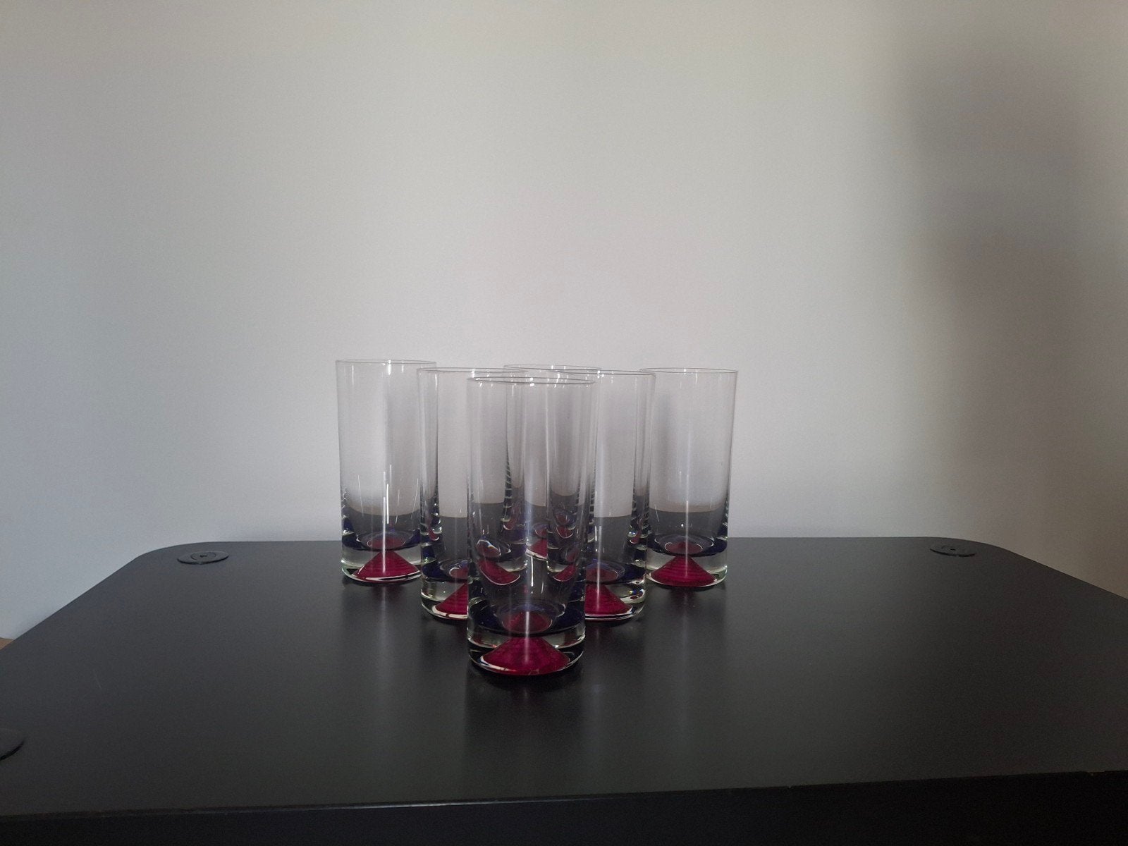 vintage 'Double Bottom' glazen, Ophalen