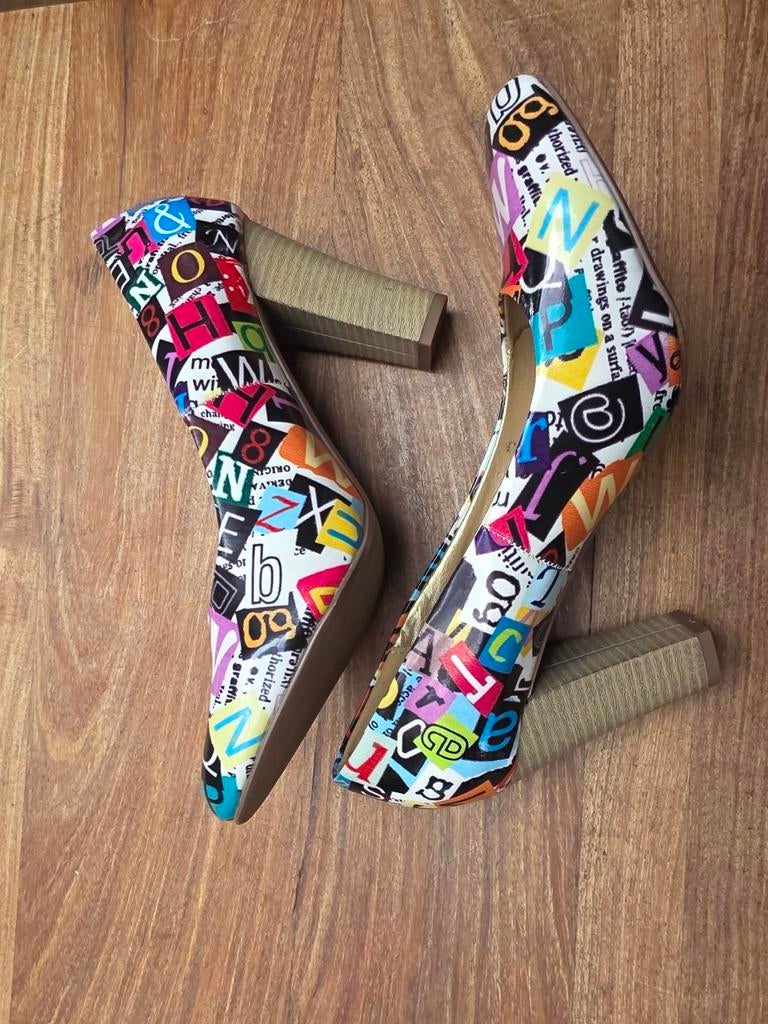 Meerkleurige schoenen ODGI- TRENDS echt leder, Ophalen, Pumps, Overige kleuren, Nieuw