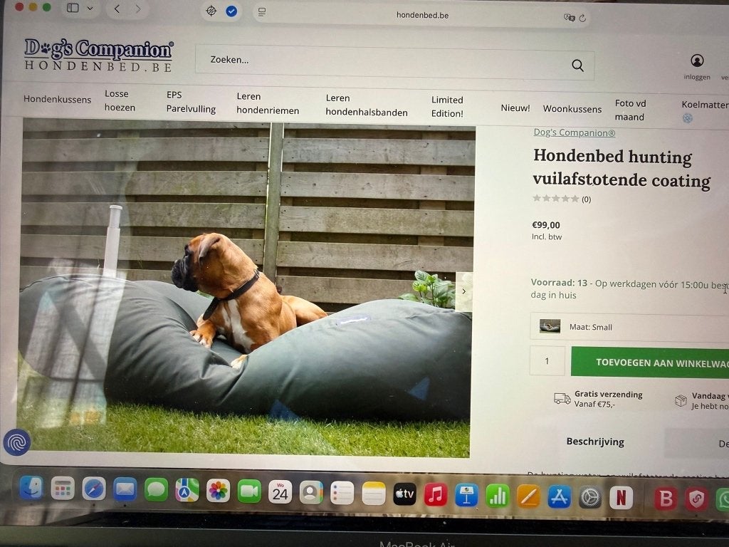 Hondenkussen, Dieren en Toebehoren, Ophalen, Nieuw, Polyester