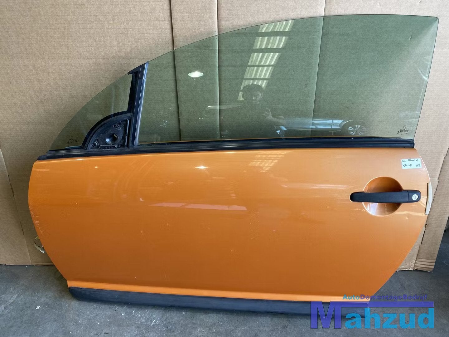 CITRO N C3 PLURIEL Oranje KHUD Links linker deur portier, Citroën, Stellantis N.V., Utilisé, Porte