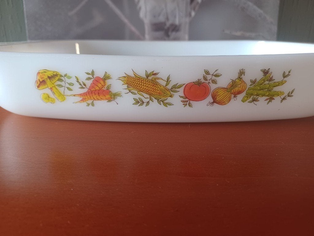 Plat de cuisson Vintage Arcopal France « Lotus » légumes, Antiquités & Art, Enlèvement ou Envoi
