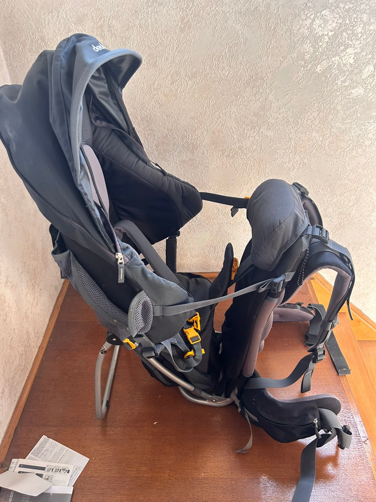 Deuter kid comfort 3 inclusief regenhoes, Kinderen en Baby's, Ophalen, Zo goed als nieuw