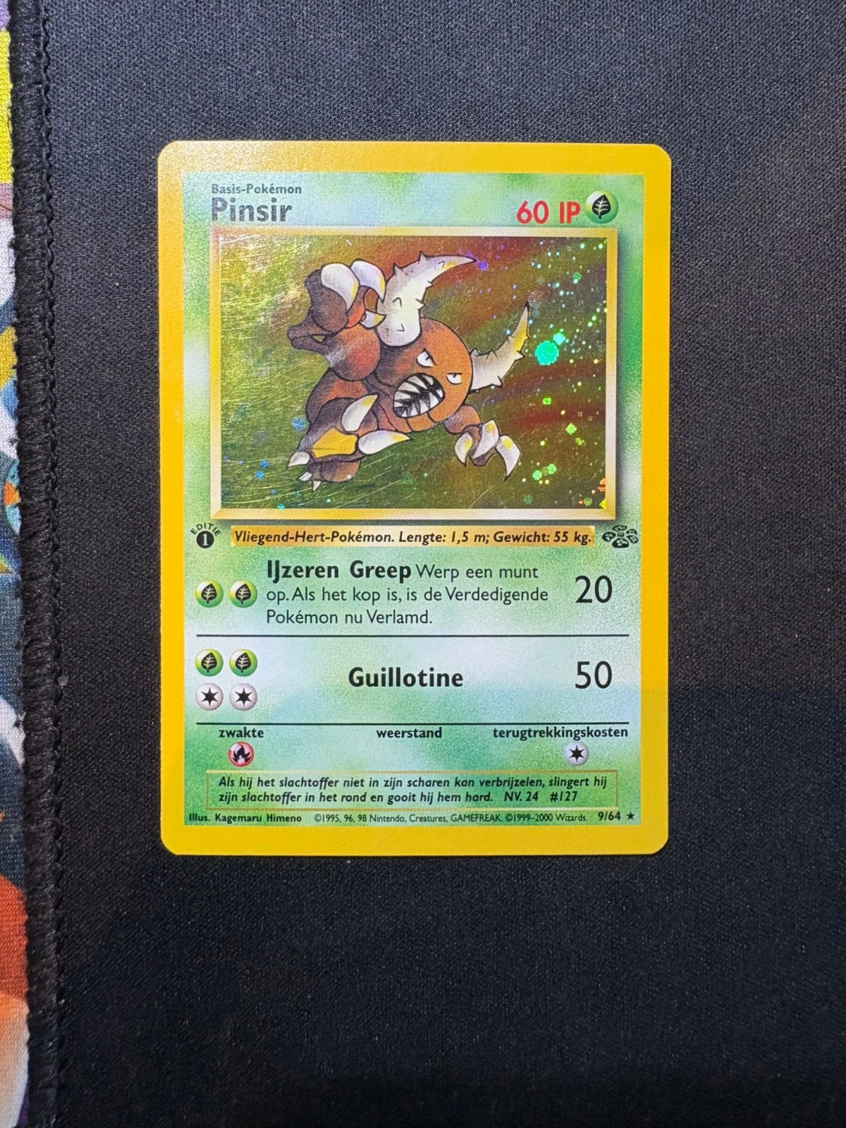 Pinsir 9/64 Jungle First Edition NL pokémon kaart, Enlèvement ou Envoi, Comme neuf