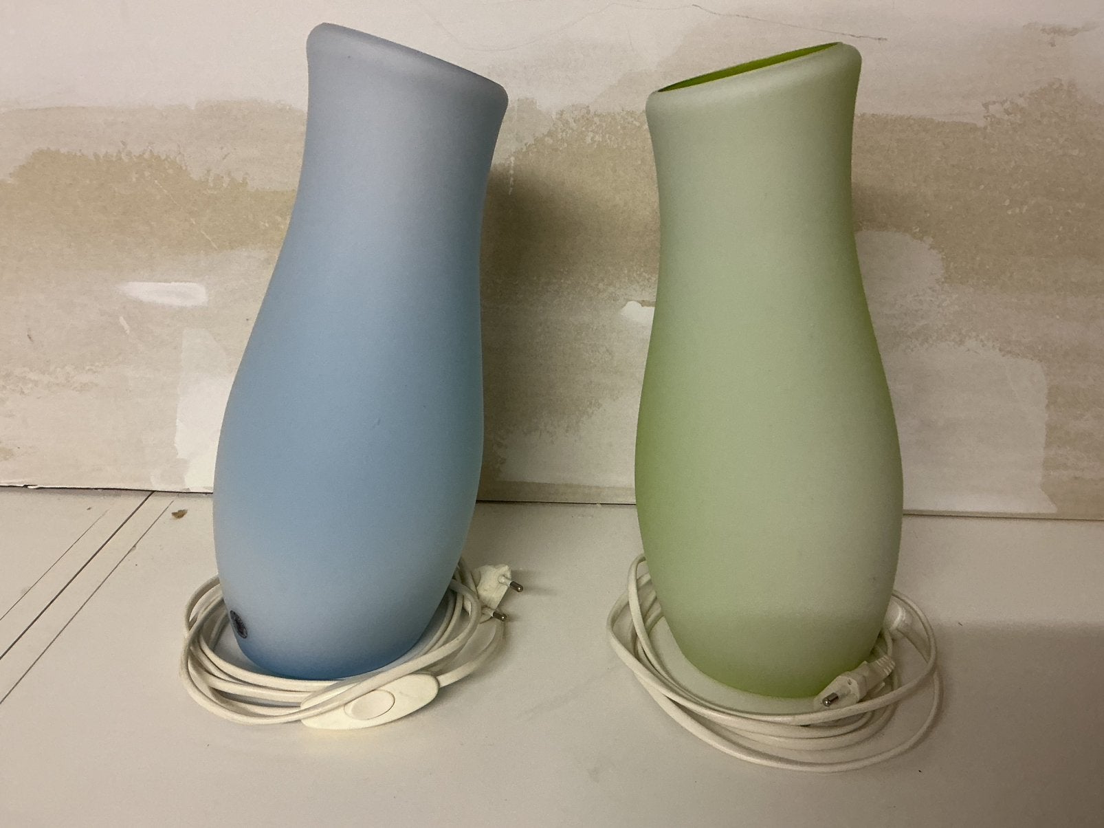 Nachtlampen, Huis en Inrichting, Woonaccessoires | Vazen, Ophalen, Gebruikt, Blauw