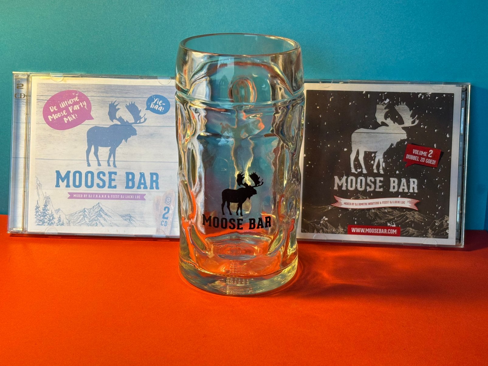 Moose bar cds vol.1 & vol.2 + 0,5l bier glas / verzamel…, Cd's en Dvd's, Verzenden