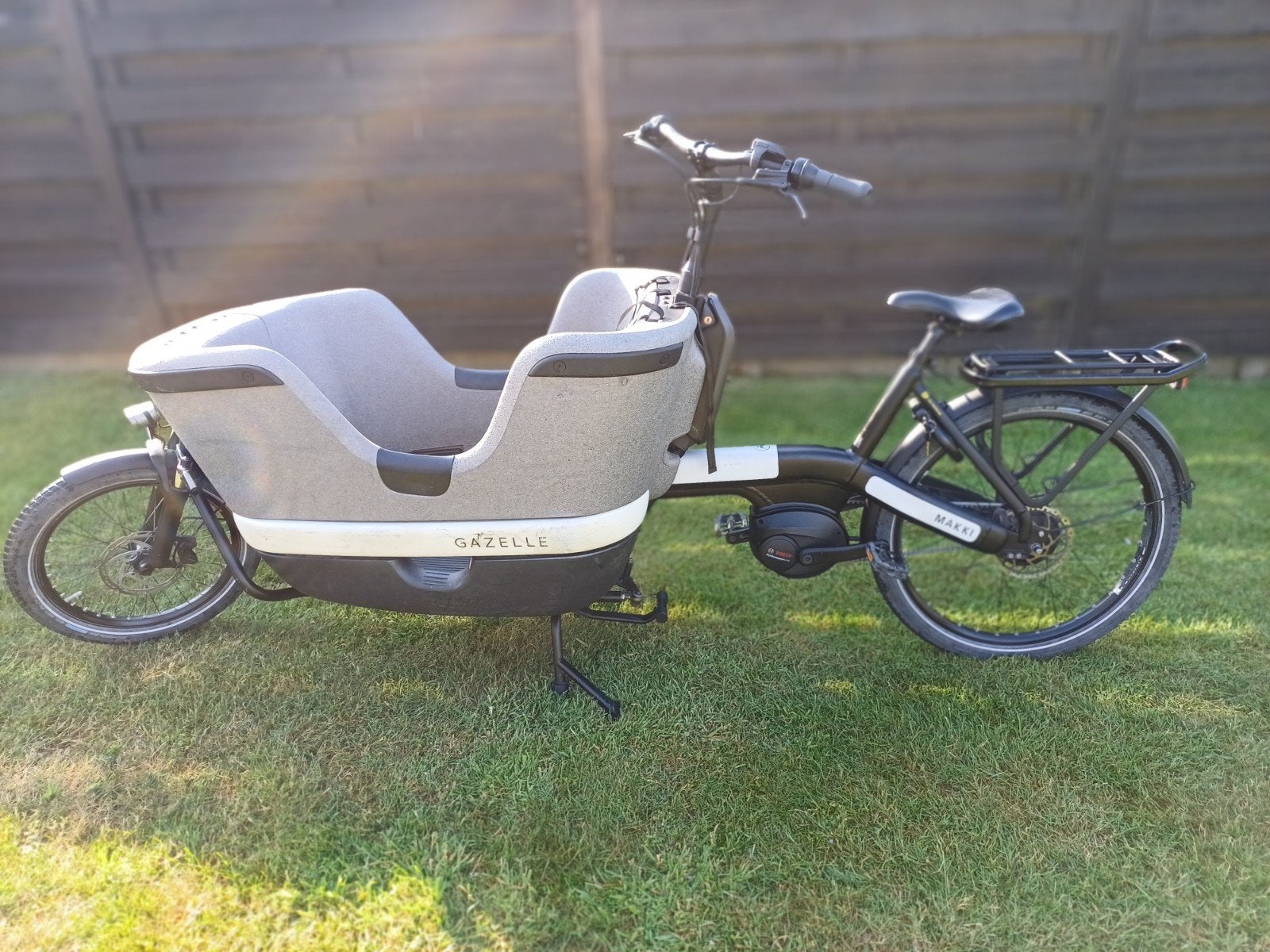 Bakfiets gazelle makki performance line plus, Fietsen en Brommers, Ophalen, 4 kinderen of meer, Zo goed als nieuw, Schijfrem