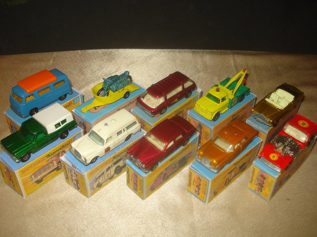 MATCHBOX Superfast Lot 16 de 10 Voitures + Boîtes Reproduite, Enlèvement ou Envoi, Comme neuf, Voiture
