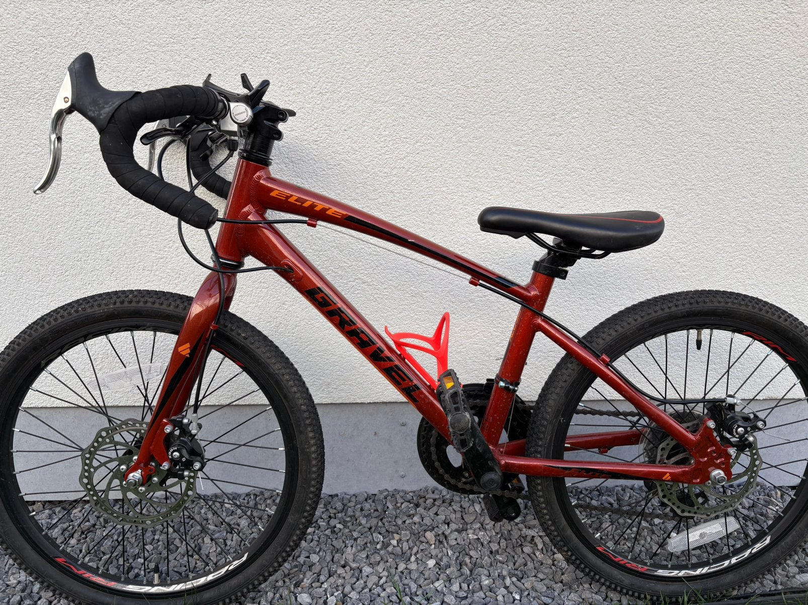 Elite Gravel kinder koersfiets 20 inch, Ophalen, Aluminium, Schijfrem, 16 tot 20 inch