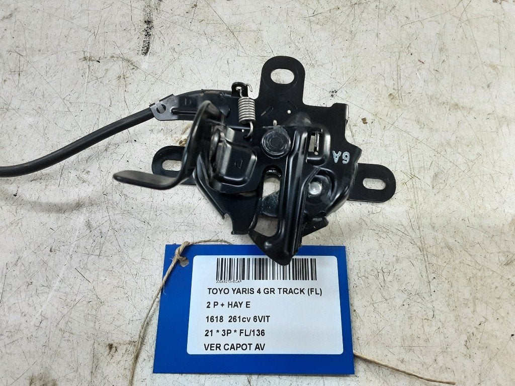 SERRURE CAPOT Toyota Yaris IV (P21 / PA1 / PH1) (01-2020/-), Autos : Pièces & Accessoires, Utilisé, Toyota