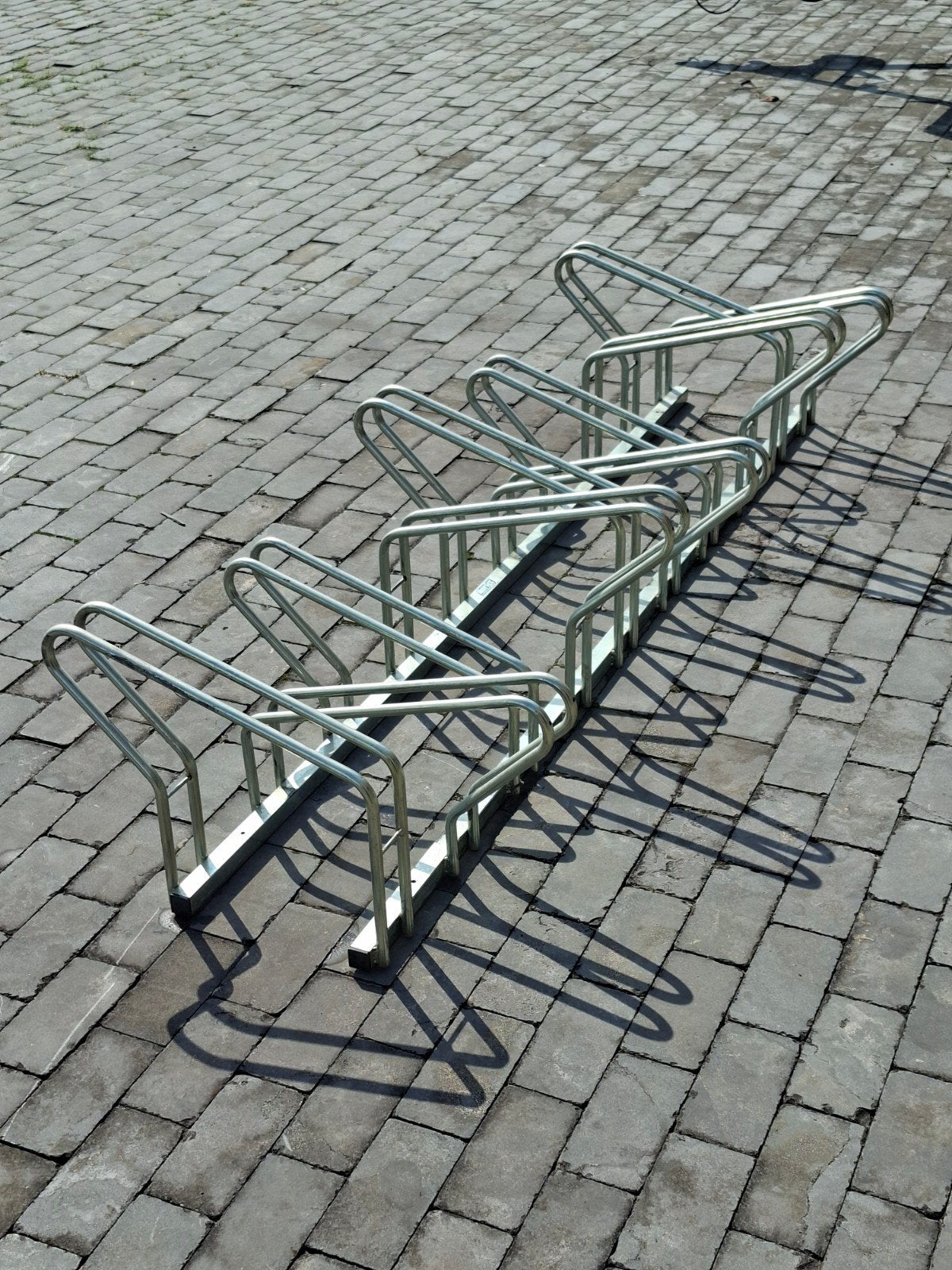 Fietsenrek voor 10 fietsen, Ophalen, Zo goed als nieuw