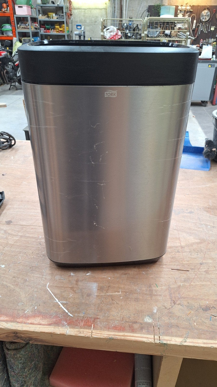 inox 50liter vuilbak, Ophalen