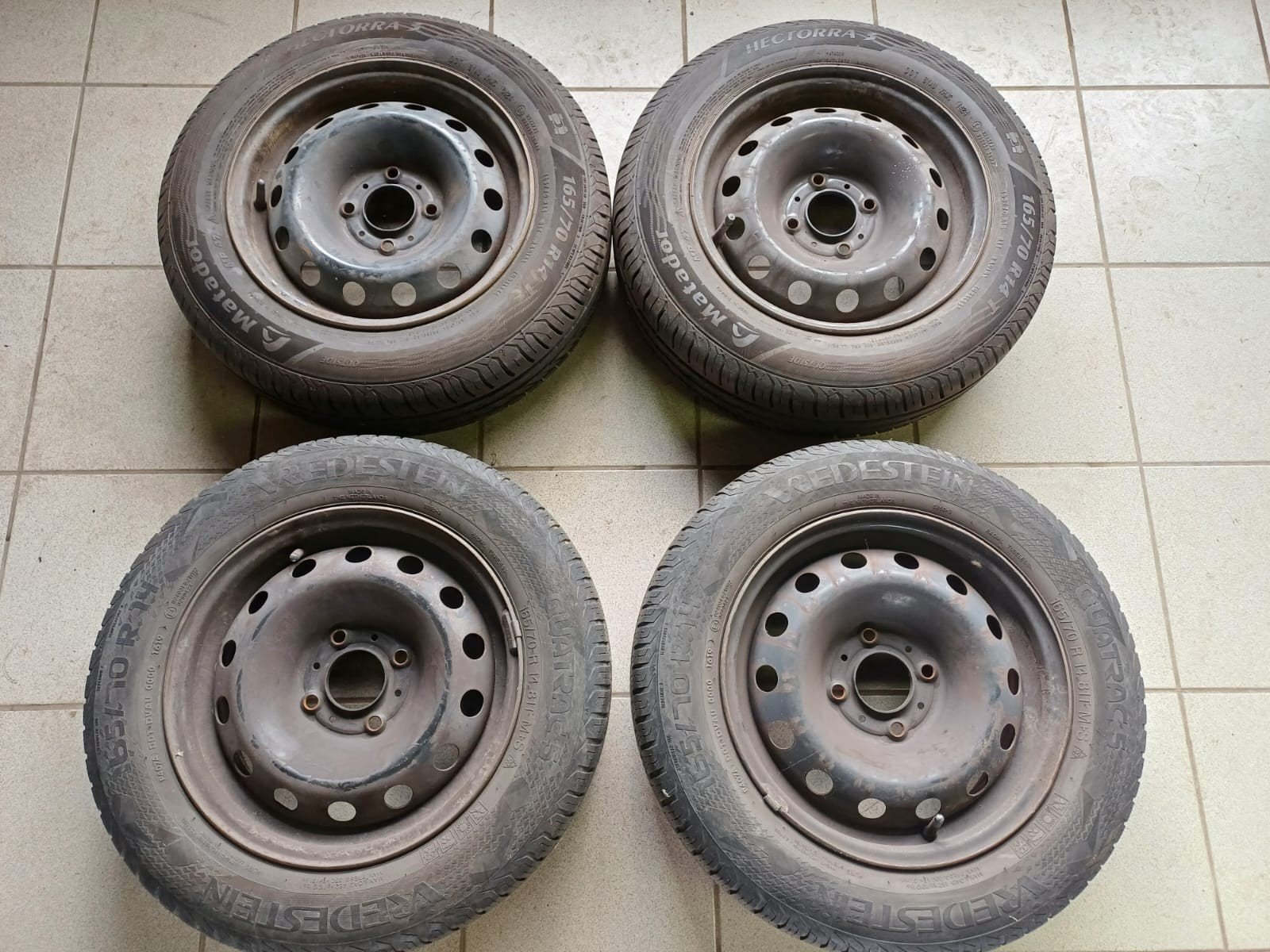 14p Citroen C3 velgen, Auto-onderdelen, Ophalen, Band(en)