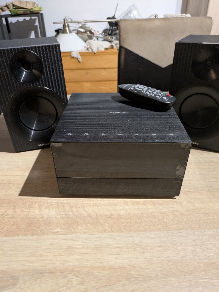 mini chaine cd Samsung, TV, Hi-fi & Vidéo, Enlèvement, Utilisé, Lecteur CD, Autres marques