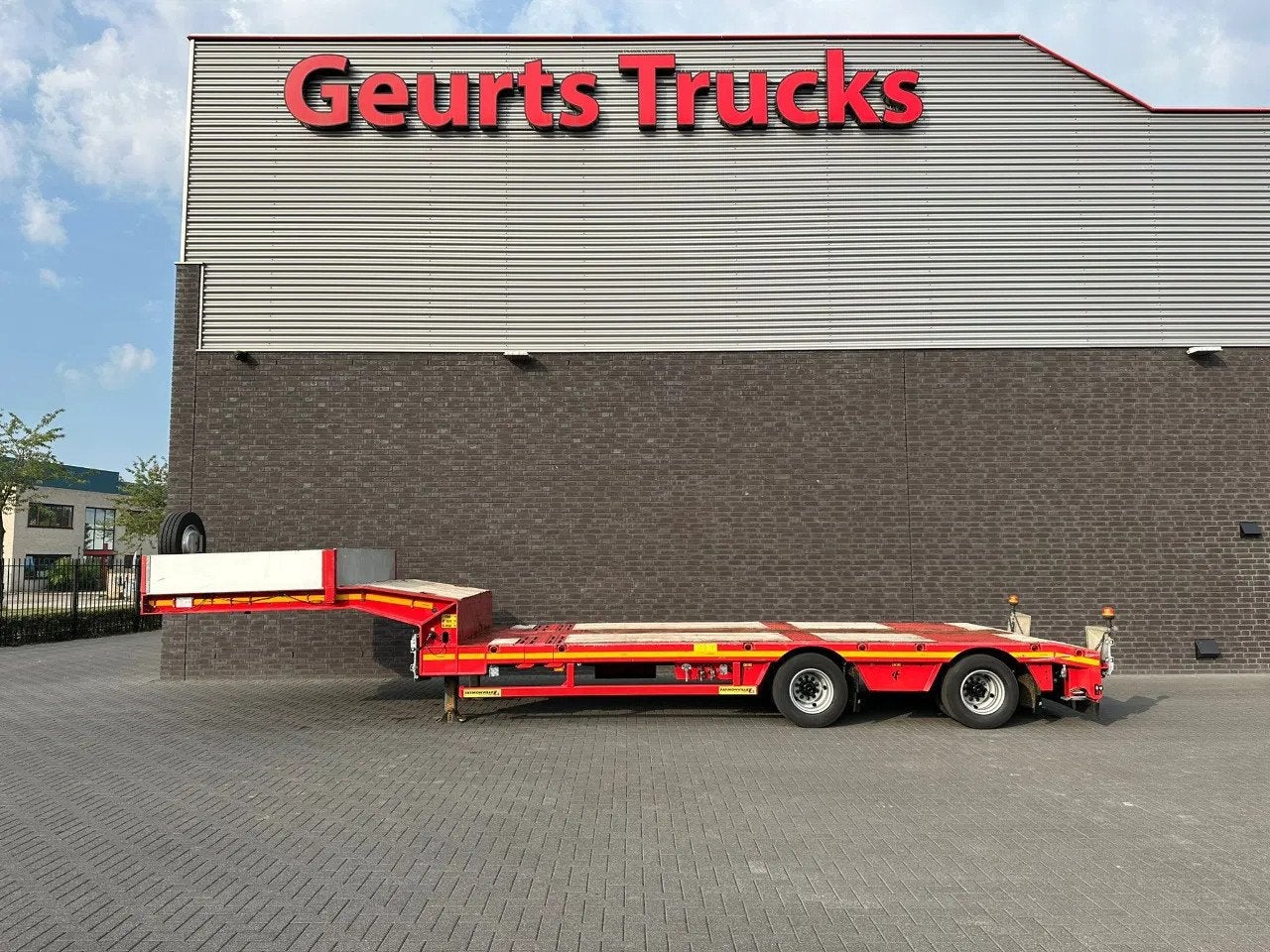Faymonville F-S42-111A SEMI DIEPLADER/TIEFLADER/LOWLOADER, Autos, Rouge, Achat, Autres carburants, Remorques et Semi-remorques