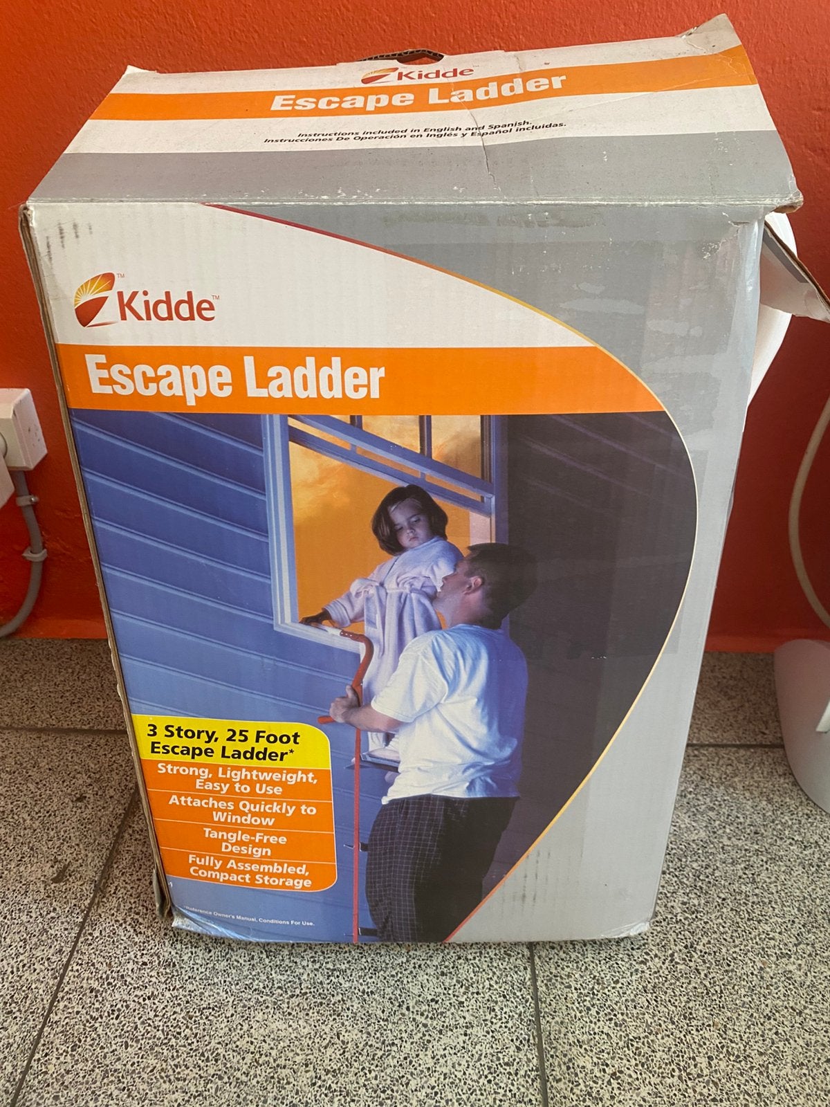 Échelle de secours Kidde - 3 étages / 7,6 m, Enlèvement, Comme neuf, Échelle