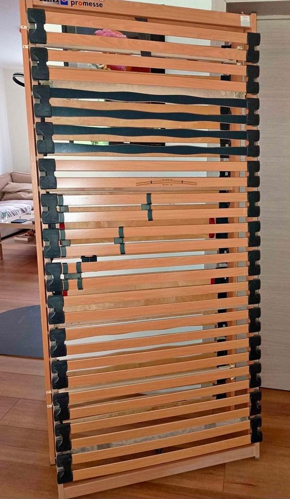 2 bedframes Bultex, Huis en Inrichting, Ophalen, 90 cm, Eenpersoons, Zo goed als nieuw