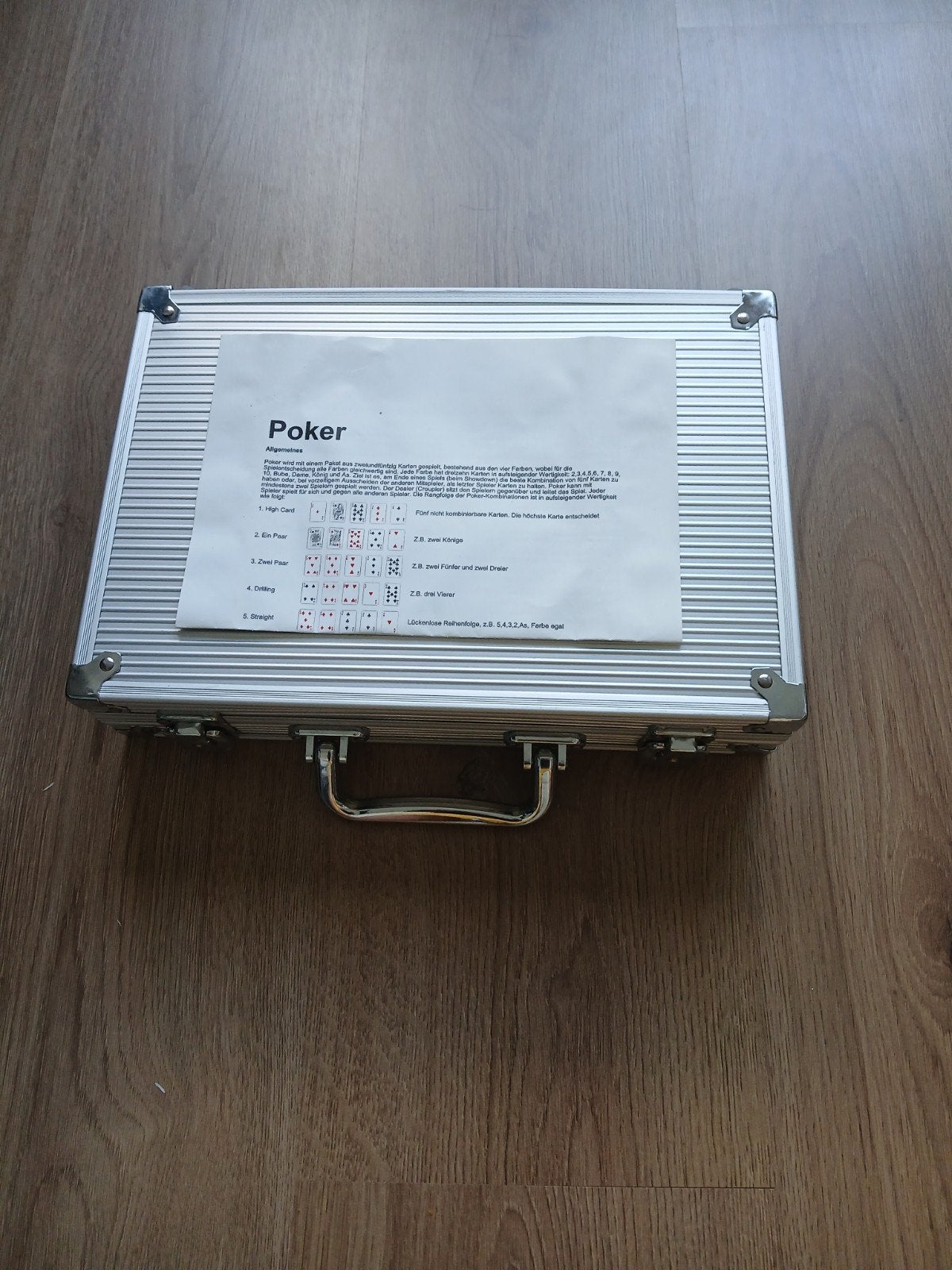 pokerset in koffer van 20x30 cm met handleiding, Ophalen of Verzenden