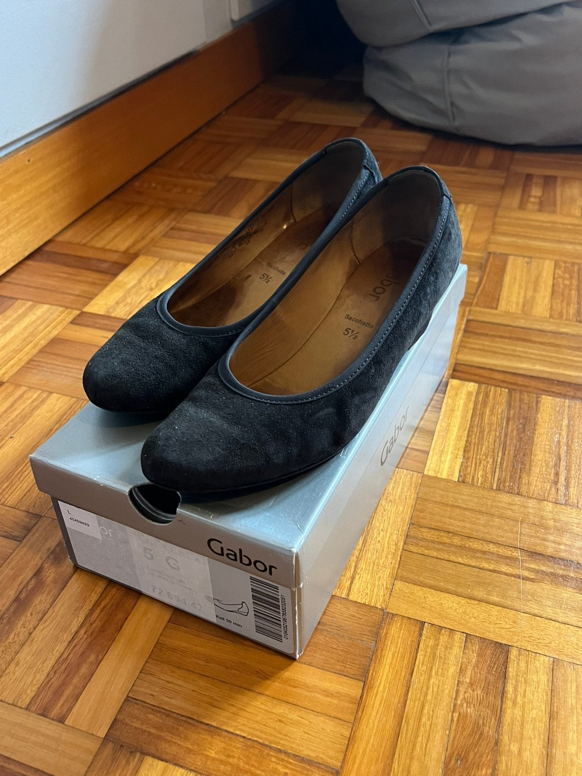 Zwarte hak gabor, Ophalen of Verzenden, Gedragen, Schoenen met lage hakken