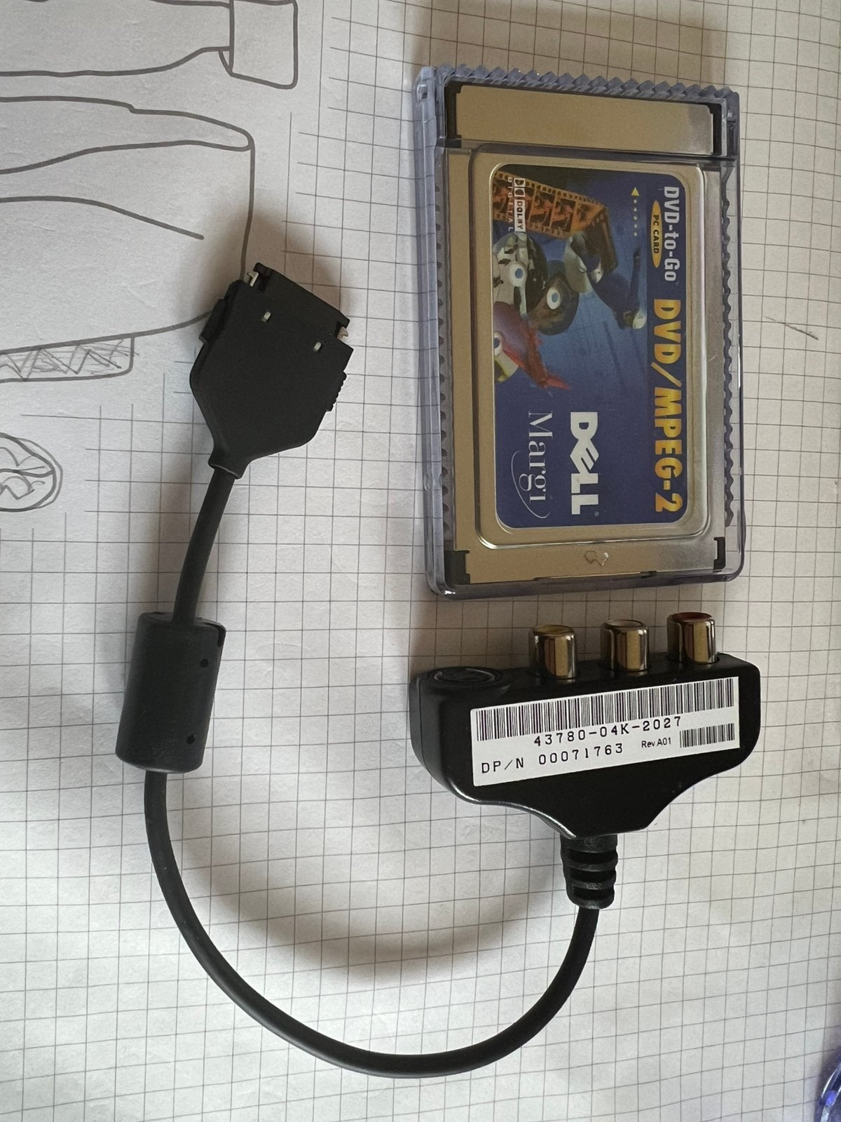 Margo dvd pmcia decoder met kabel, Audio, Tv en Foto, Decoders en Harddiskrecorders, Ophalen, Gebruikt