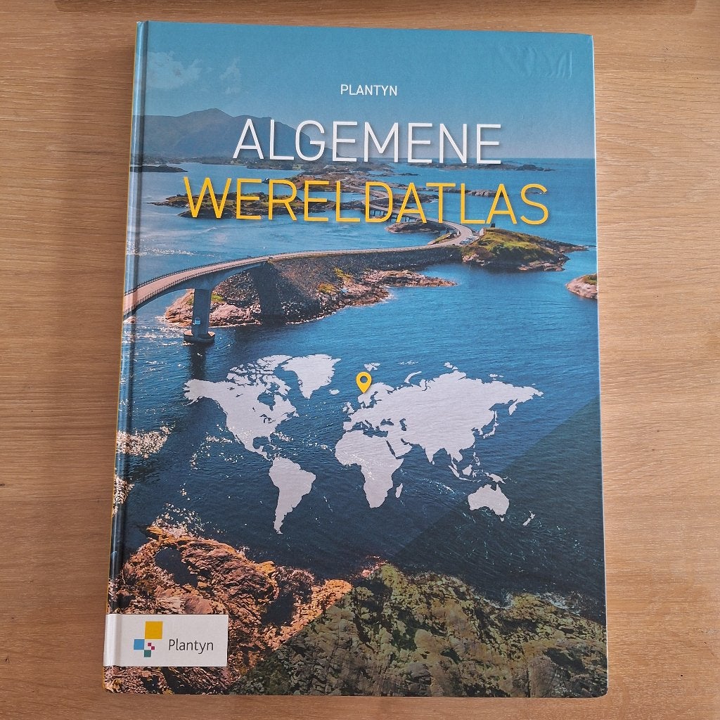 Atlas Algemene Wereldatlas Plantyn editie 2022, Boeken, Ophalen of Verzenden, Zo goed als nieuw, Aardrijkskunde, Plantyn