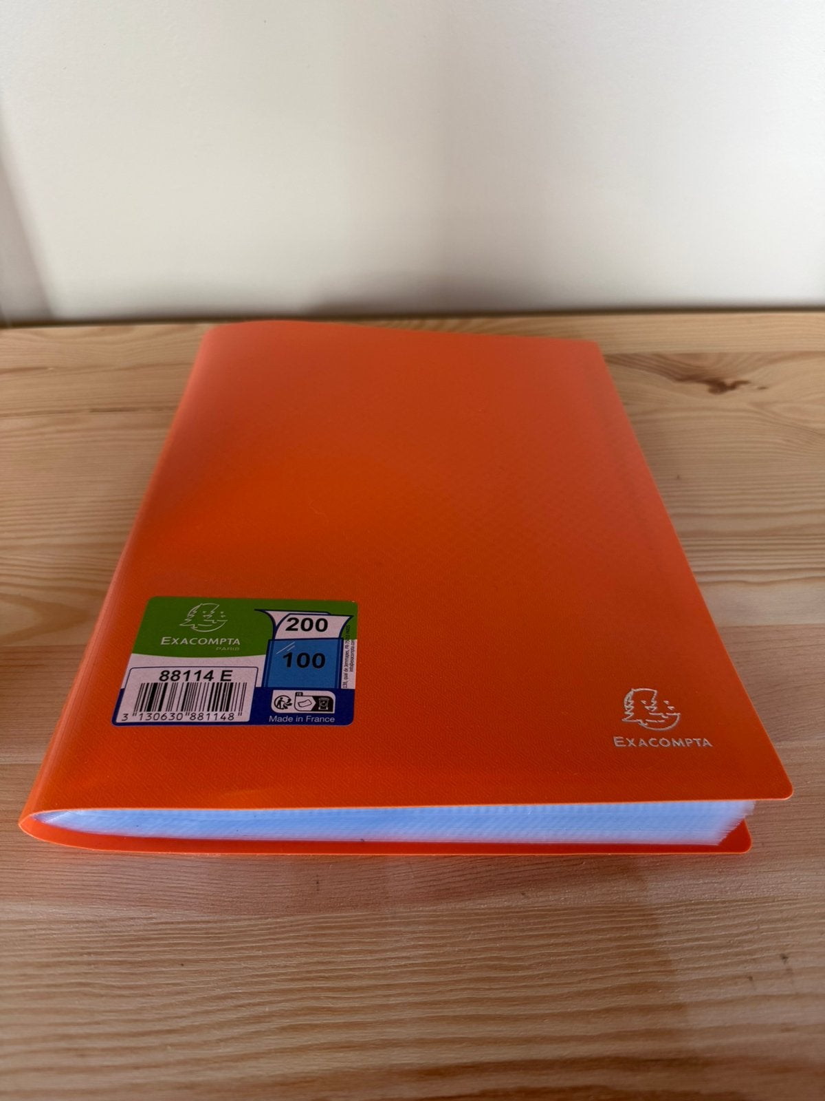 Lot de 14 fardes orange 100 chemises plastifiees Exacompta, Enlèvement ou Envoi, Comme neuf