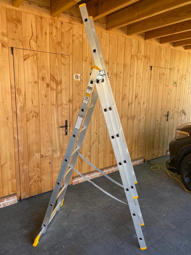 Ladder 3 delig nieuw 150€, Ophalen, Nieuw, Ladder, Opvouwbaar of Inschuifbaar