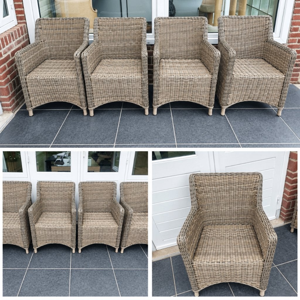 4 Tuinstoelen Super staat, Tuin en Terras, Ophalen, Zo goed als nieuw, Kunststof