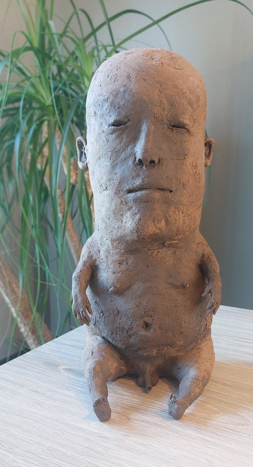 Unieke Keramische Sculptuur – Peter Vanbekbergen, Antiquités & Art, Enlèvement ou Envoi, Classique, Statue