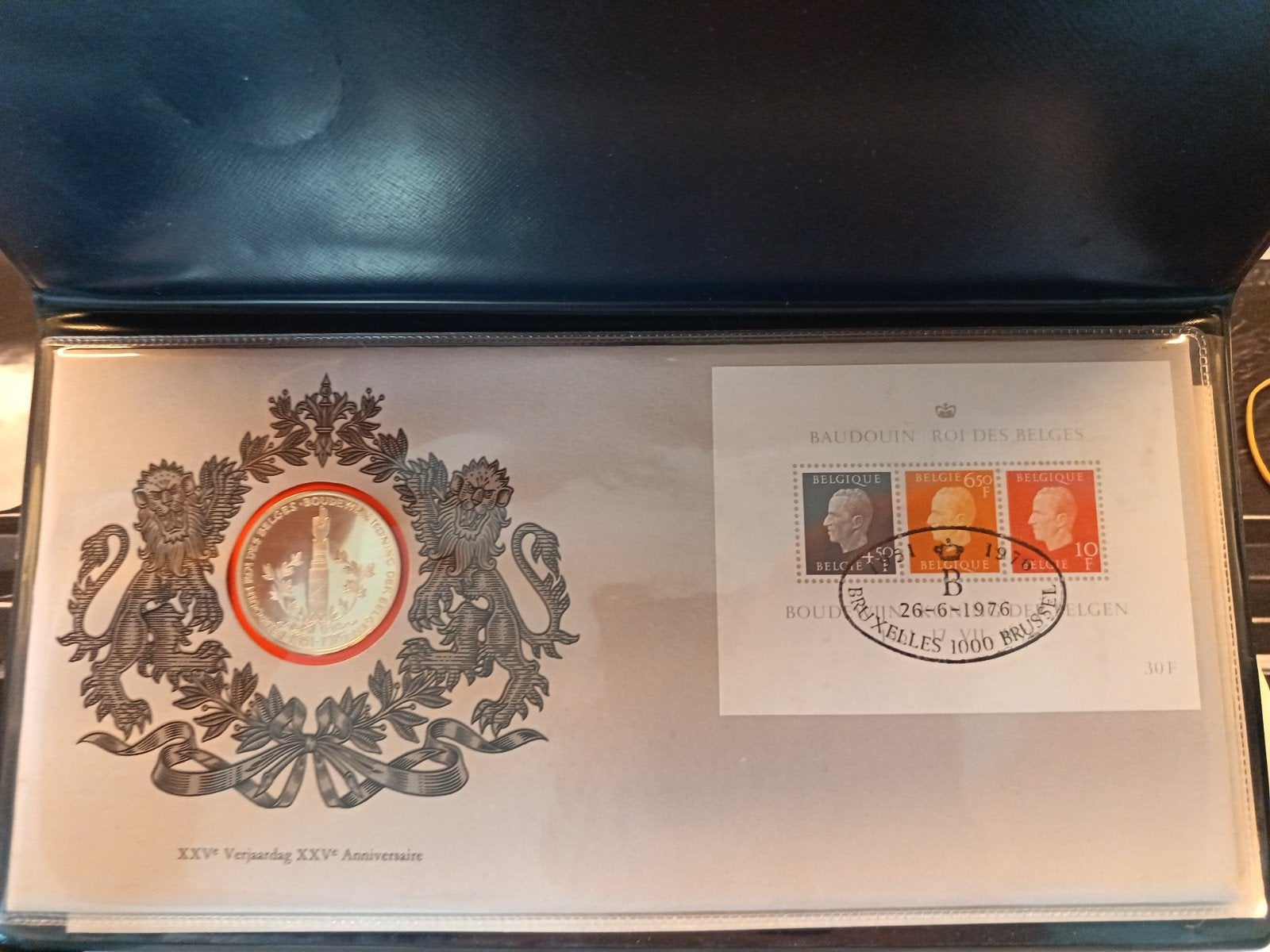 Eerste dag omslag, zilver, 1976, Postzegels en Munten, Penningen en Medailles, Ophalen of Verzenden