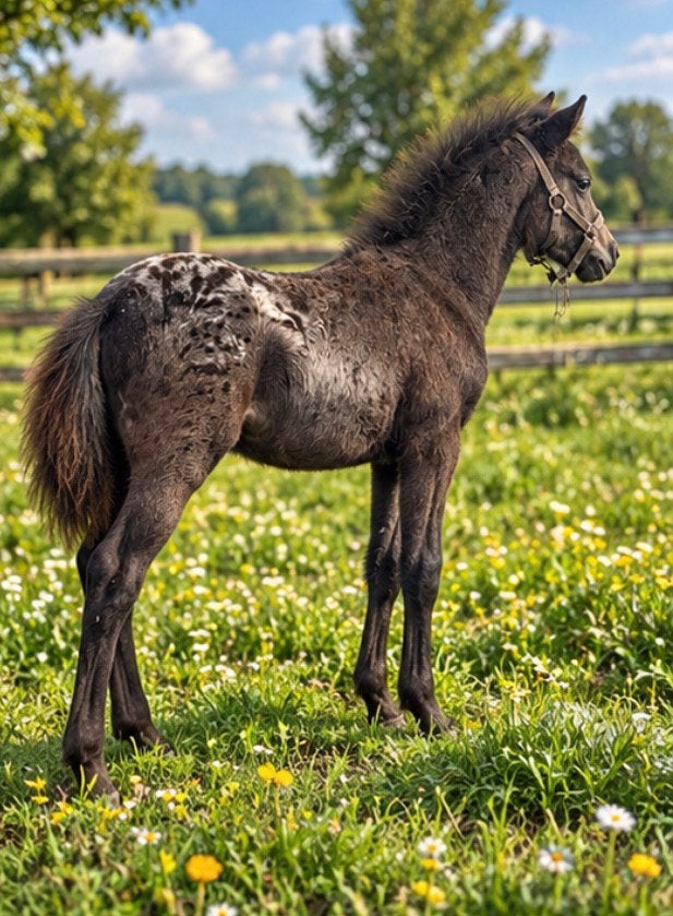 Uniek duo merrieveulens, Avec puce électronique, Poney de récréation, Poney A (jusqu'à 1.17 m), 0 à 2 ans