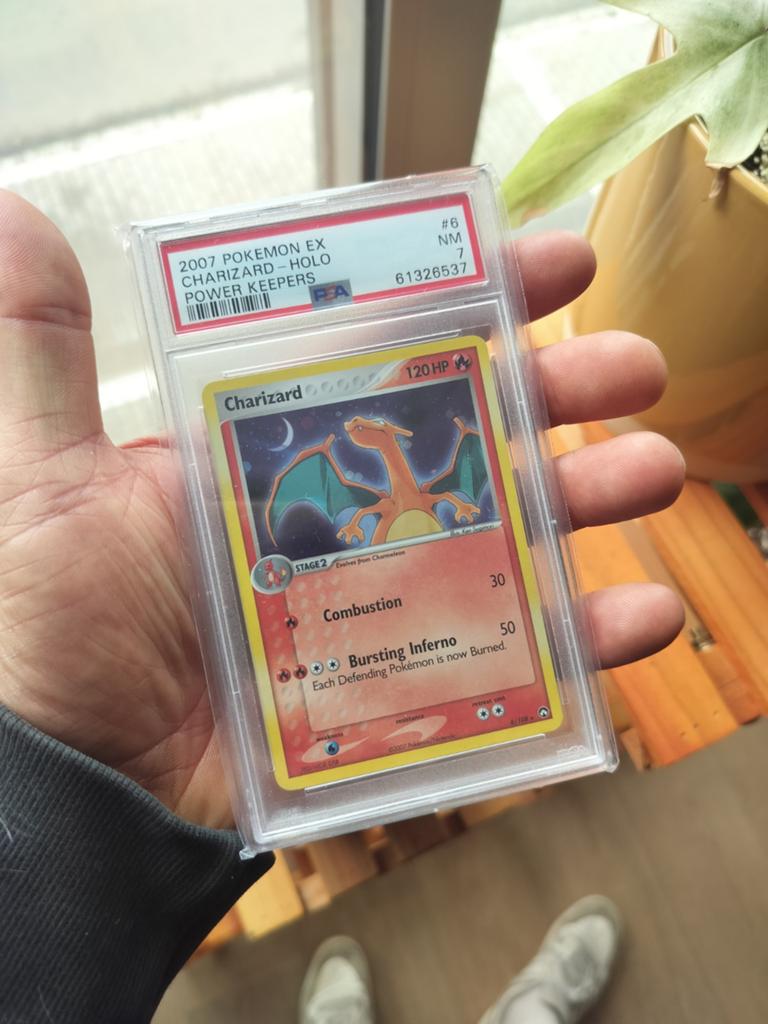 Charizard PSA 7 power keepers‼️, Ophalen of Verzenden