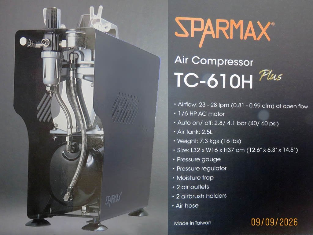 Compressor Sparmax en Airbrush Harder & Steenbeck, Ophalen of Verzenden, Nieuw, Auto