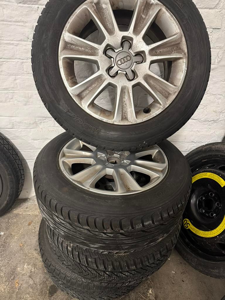 4 jantes alu 5par100 audi a1 205 55 15p, Autos : Pièces & Accessoires, Pneus & Jantes, Enlèvement, Pneus été, Pneu(s)