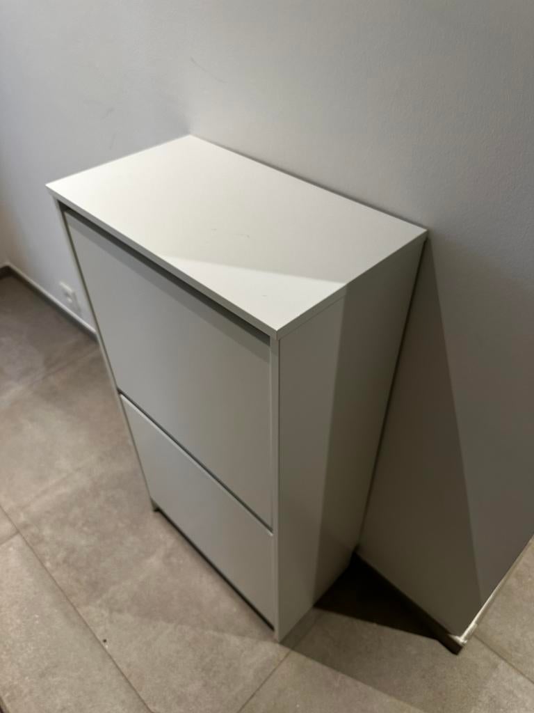 Kleine dubbele schoenenkast wit, Enlèvement, Utilisé