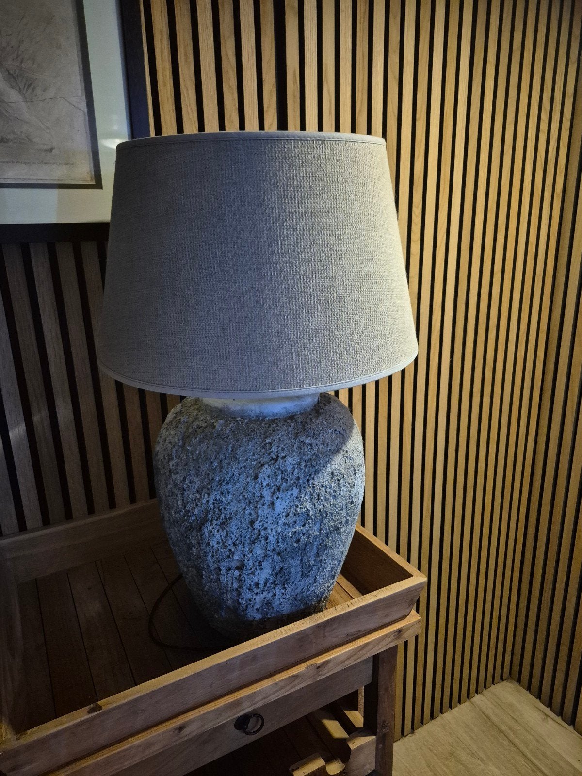 Signature Design by Ashley Dreward Tafellamp, Lampe de table, Gris, Enlèvement, Utilisé