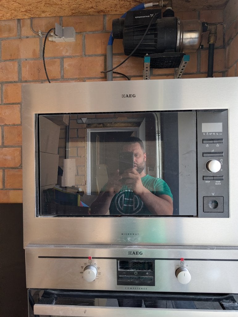 Microgolf  en eventueel oven, Elektronische apparatuur, Microgolfovens, Ophalen, Microgolfoven, Zo goed als nieuw, Inbouw