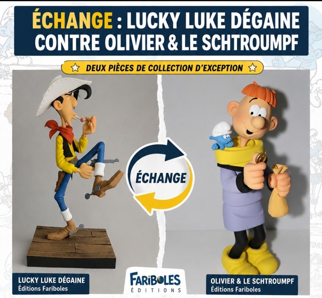 Échange Lucky Luke Dégaine contre Olivier Fariboles, Enlèvement