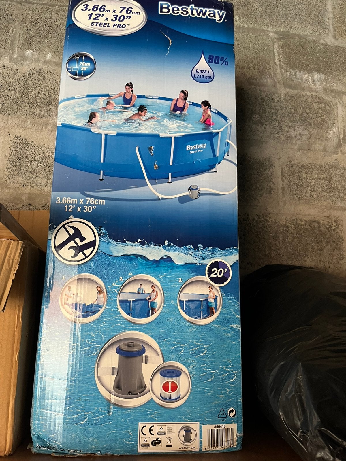 Zwembad te koop, Tuin en Terras, Ophalen, Zo goed als nieuw
