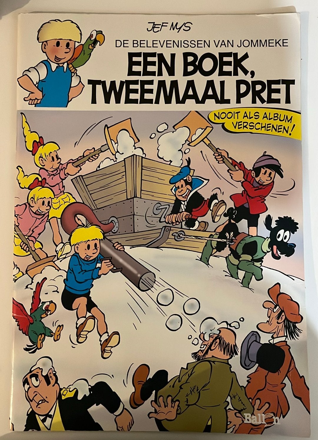 Een boek, tweemaal pret, Eén stripboek, Ophalen, Gelezen