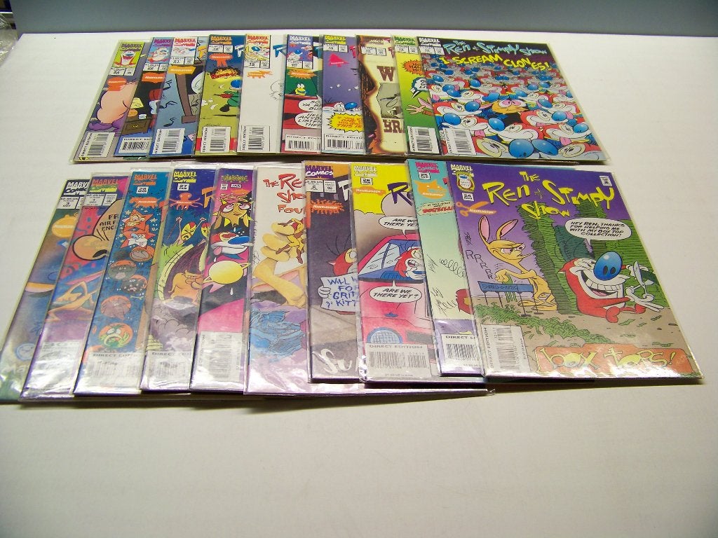 20x Ren & Stimpy Show - Marvel comics US import + VHS tape, Boeken, Strips | Comics, Amerika, Nieuw, Ophalen of Verzenden, Meerdere comics