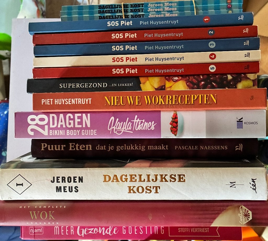 Partij kookboeken: SOS Piet, Jeroen Meus, Pascale Naessens, Boeken, Ophalen of Verzenden